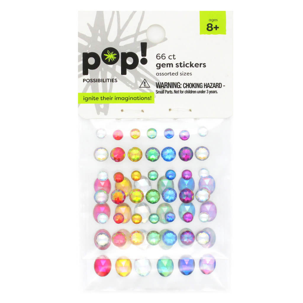 Stick On Rhinestones Multi Facet Primary