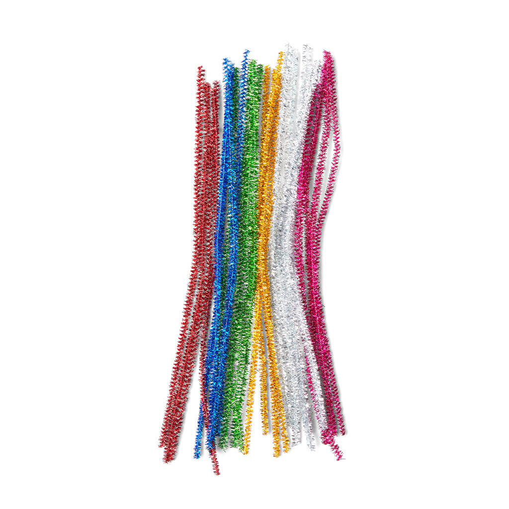 POP! Multicolor Tinsel Chenille Swirl Stems 10pk