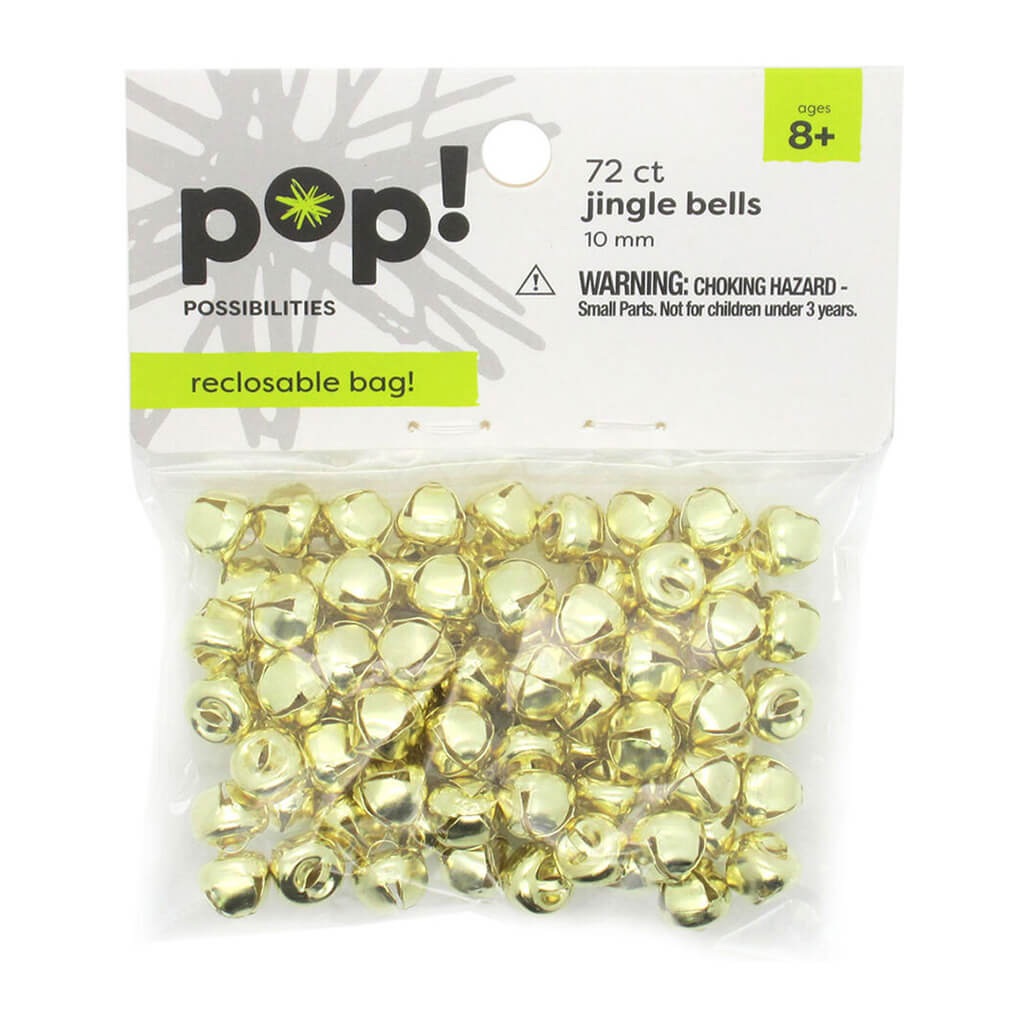 POP! Gold Jingle Bells 72pk 10mm