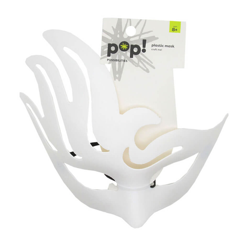 POP! Plastic Fancy Mask Matte White