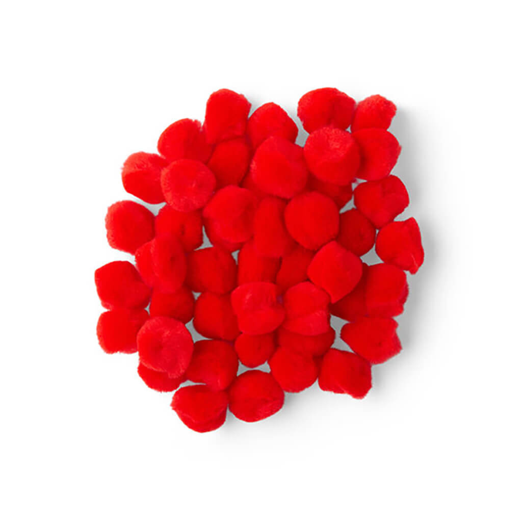 POP! 20mm Red Pom Poms 45pk