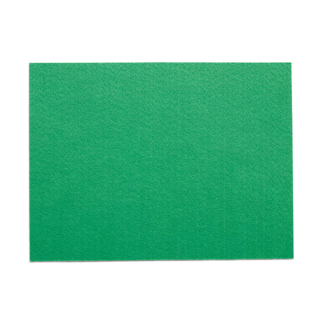 Friendly Stiffened Felt Sheet 9in x 12in, Apple Green