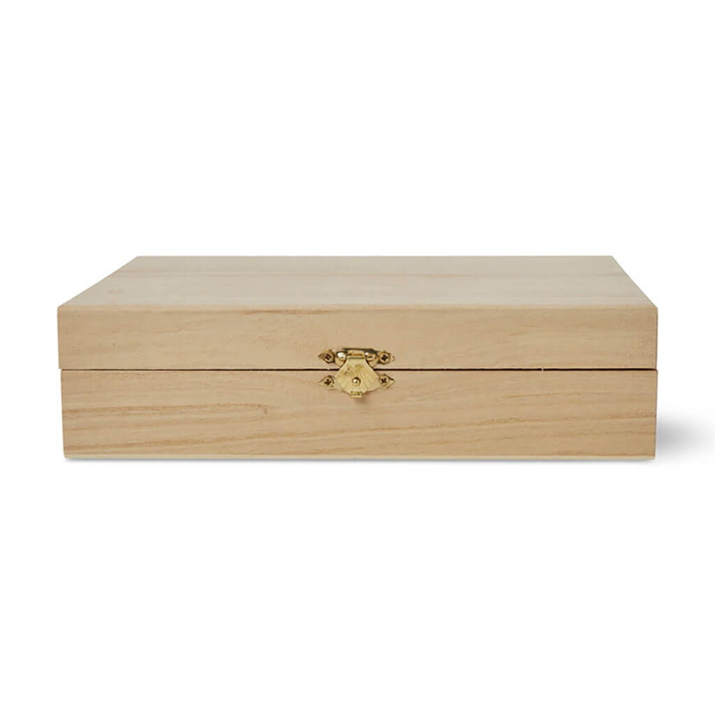 Medium Plain Box with Hinge, 9in x 7in x 2.4in