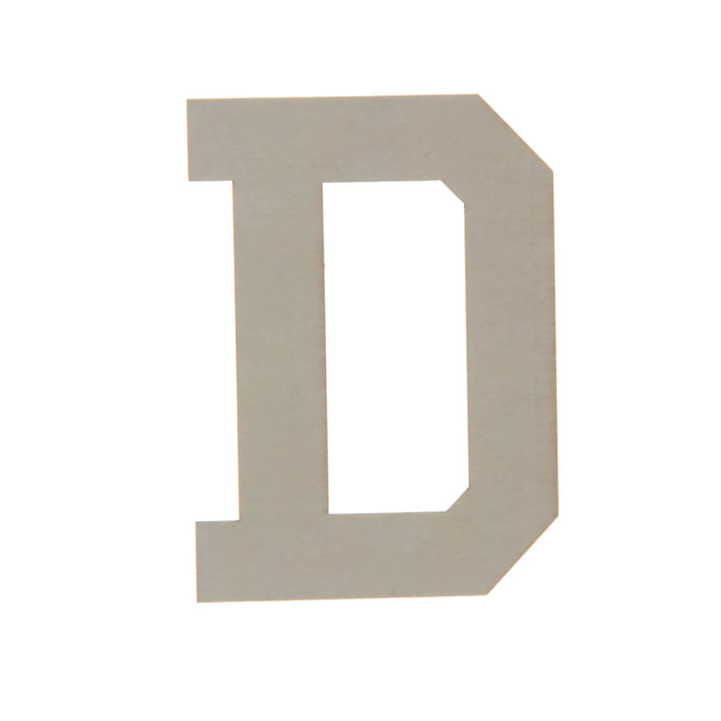 Wooden Varsity Letters D