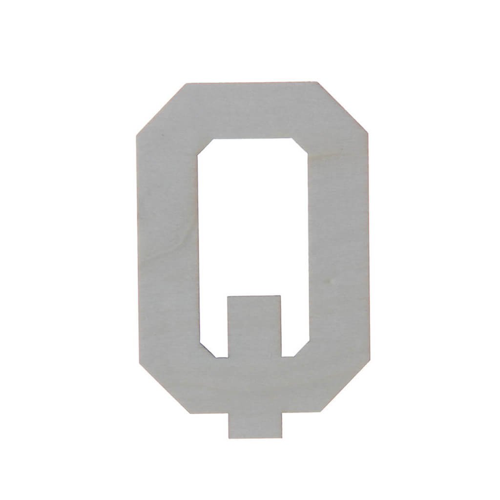 Wooden Varsity Letters Q