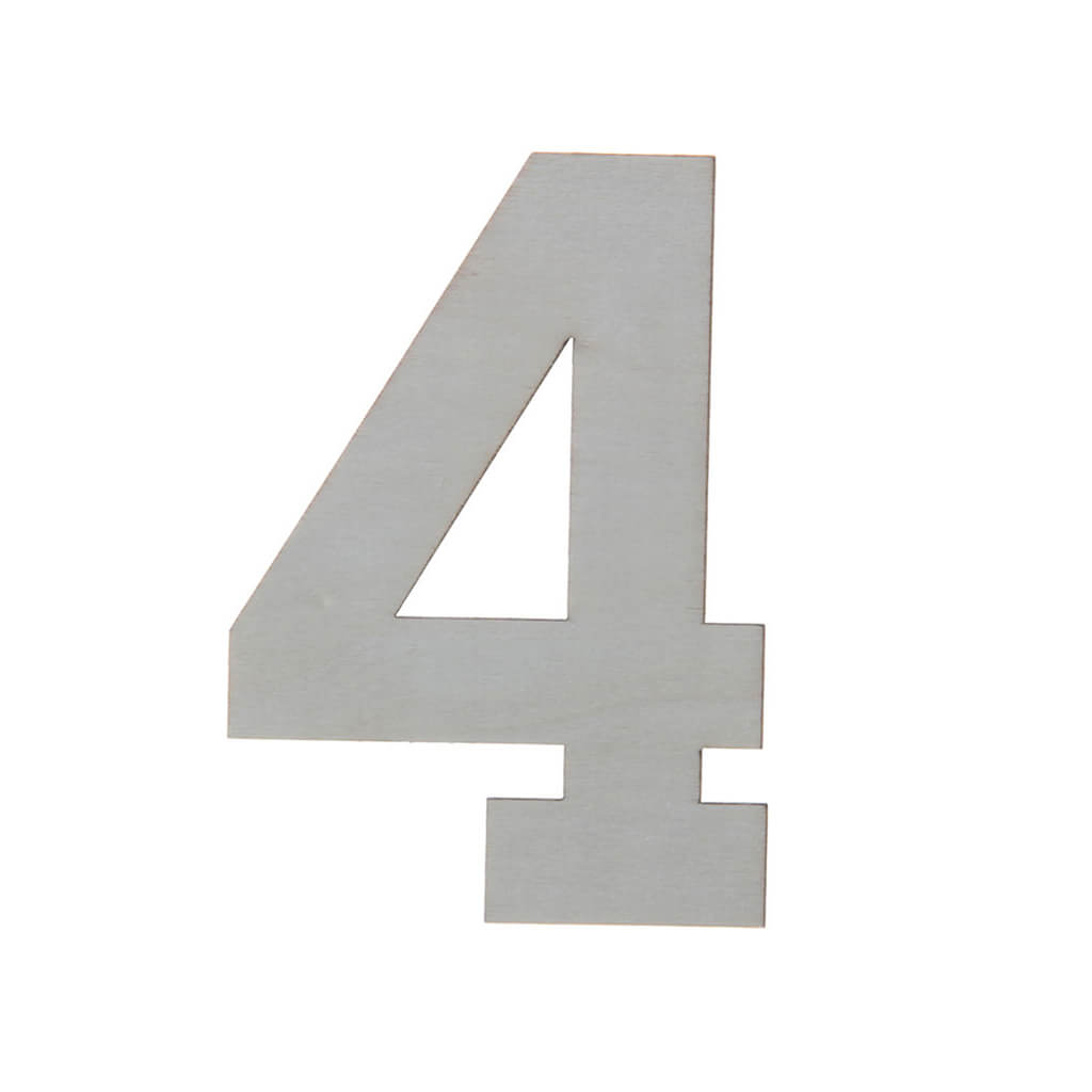 Wooden Varsity Number 4