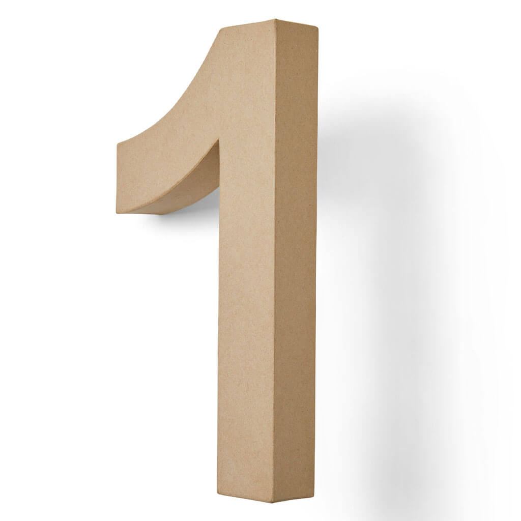 Paper Mache Number 12in 1