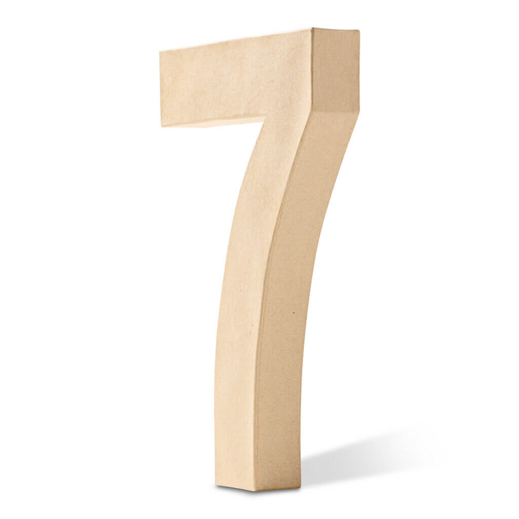 Paper Mache Number 12in 7