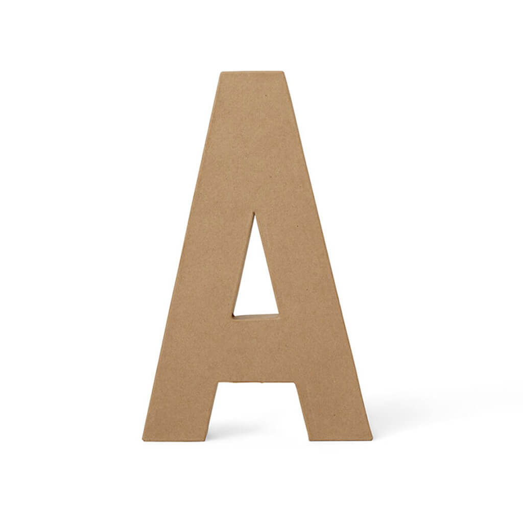 Paper Mache Uppercase Letter 12in A
