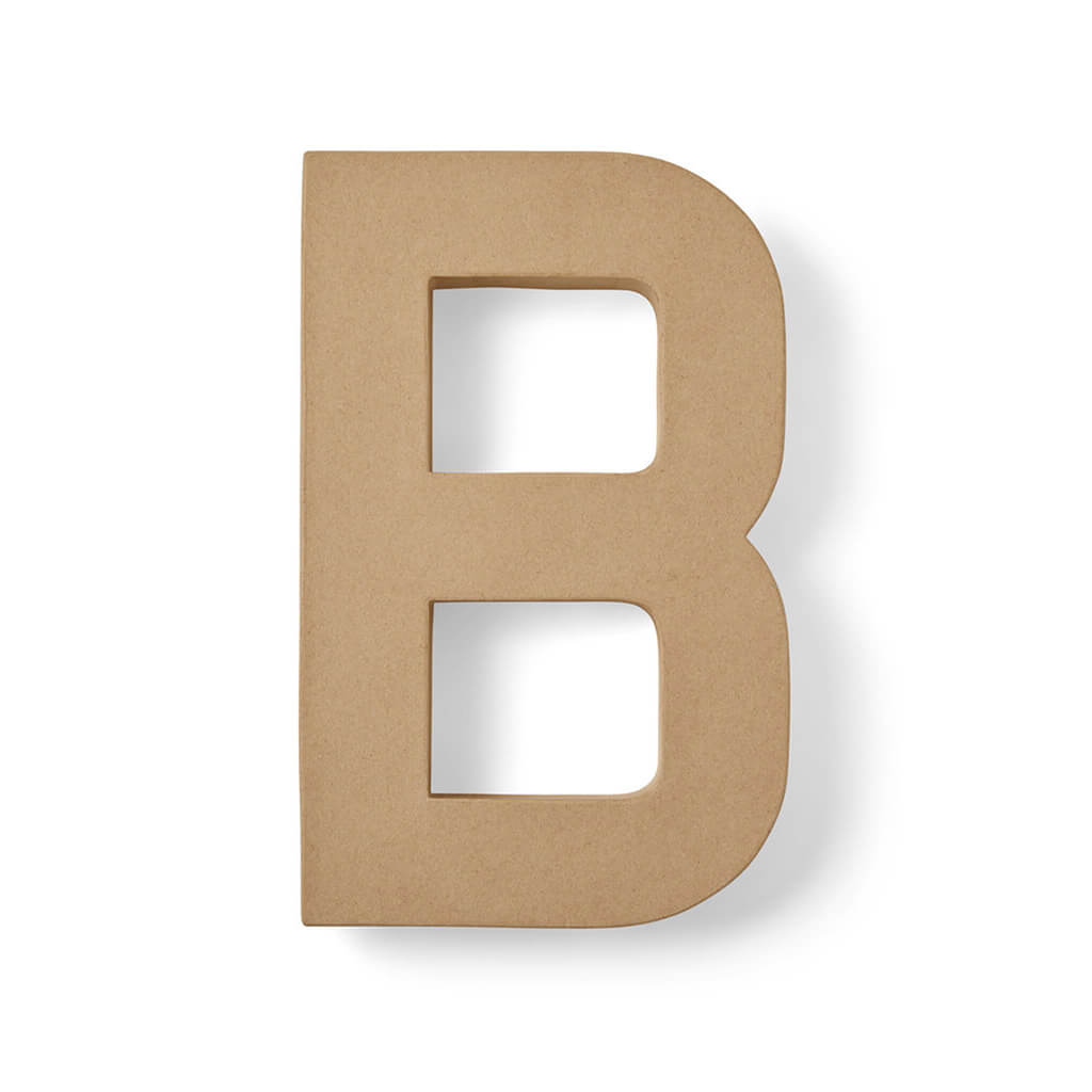 Paper Mache Uppercase Letter 12in B