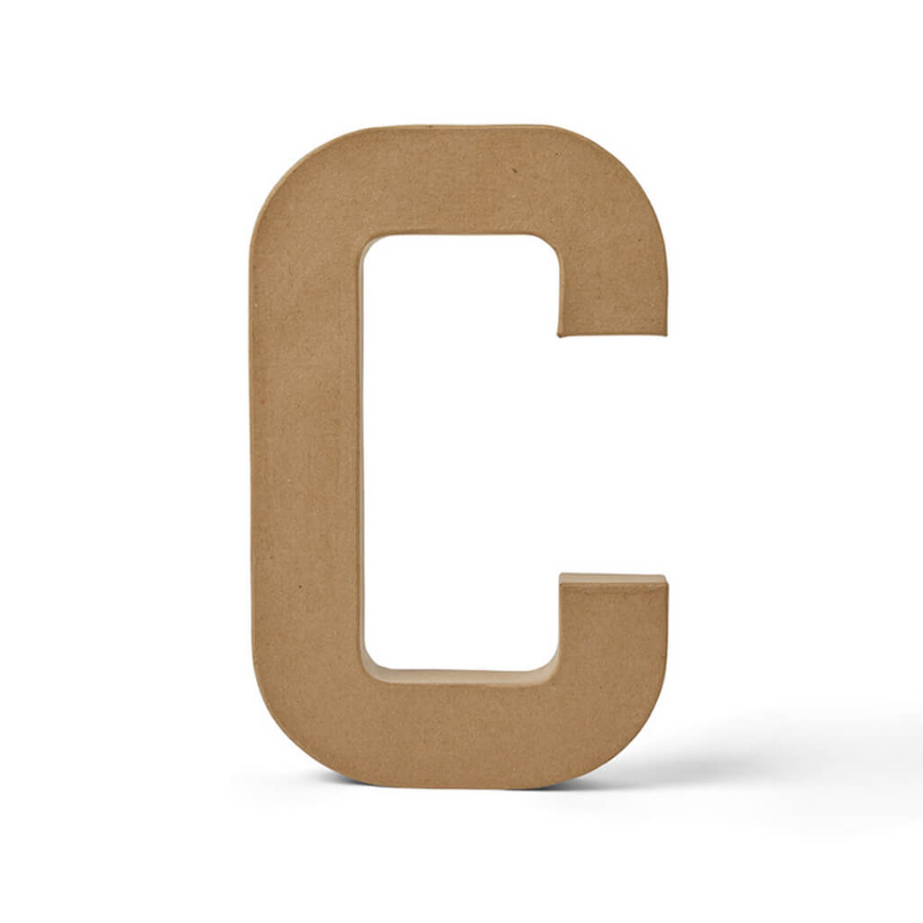 Paper Mache Uppercase Letter 12in C