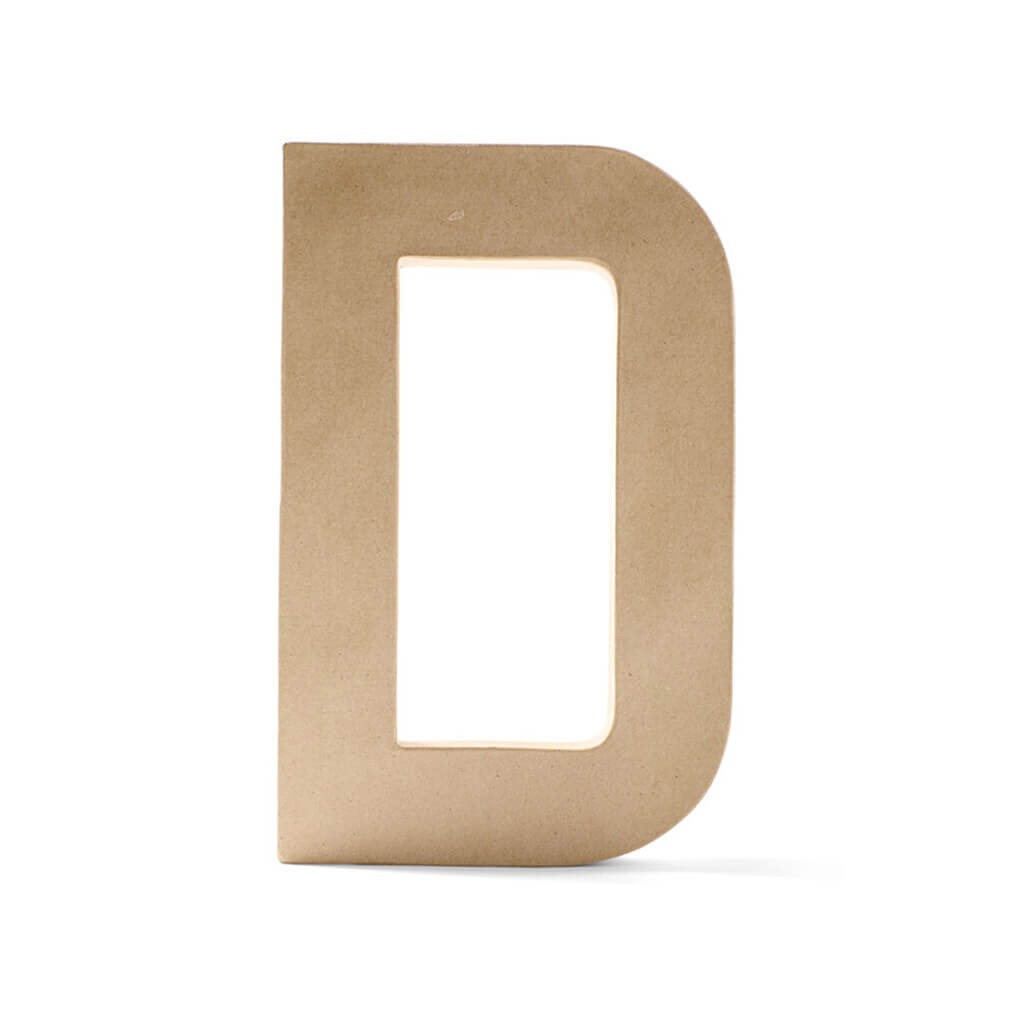 Paper Mache Uppercase Letter 12in D