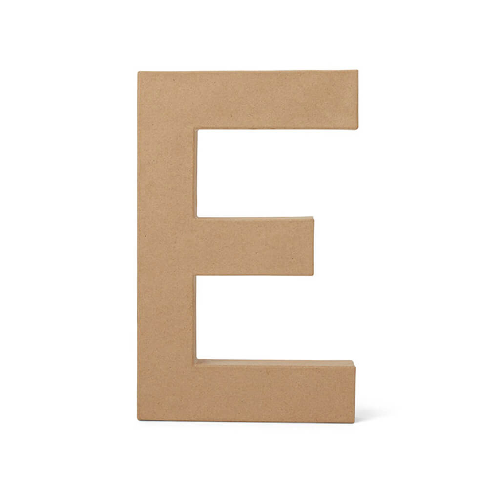 Paper Mache Uppercase Letter 12in E