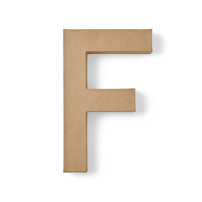 Paper Mache Uppercase Letter 12in F