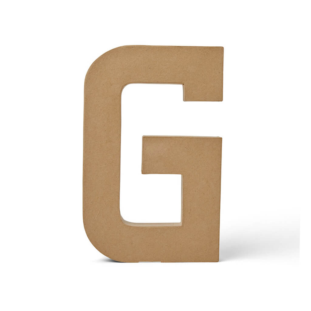 Paper Mache Uppercase Letter 12in G