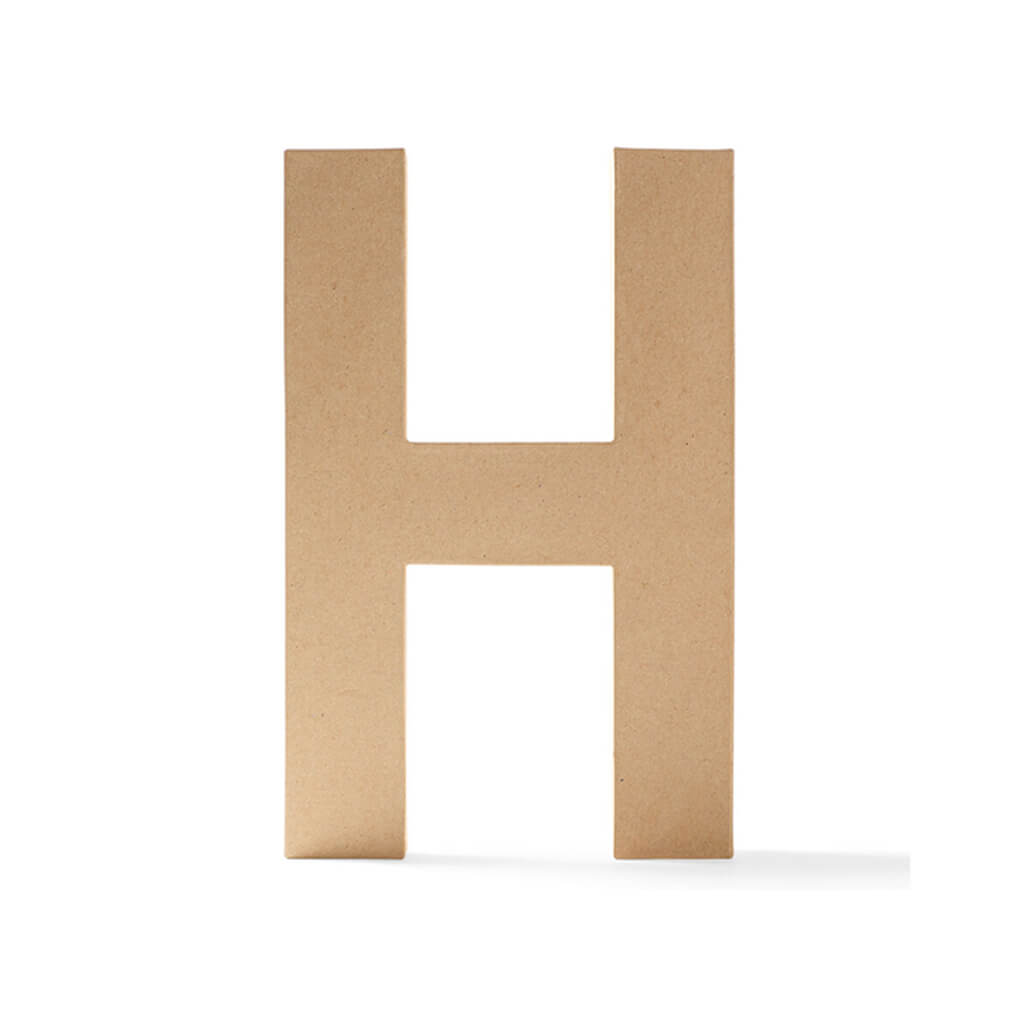 Paper Mache Uppercase Letter 12in H