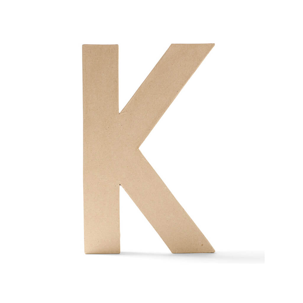 Paper Mache Uppercase Letter 12in K