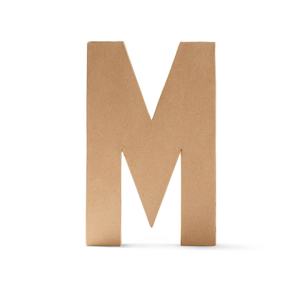 Paper Mache Uppercase Letter 12in M