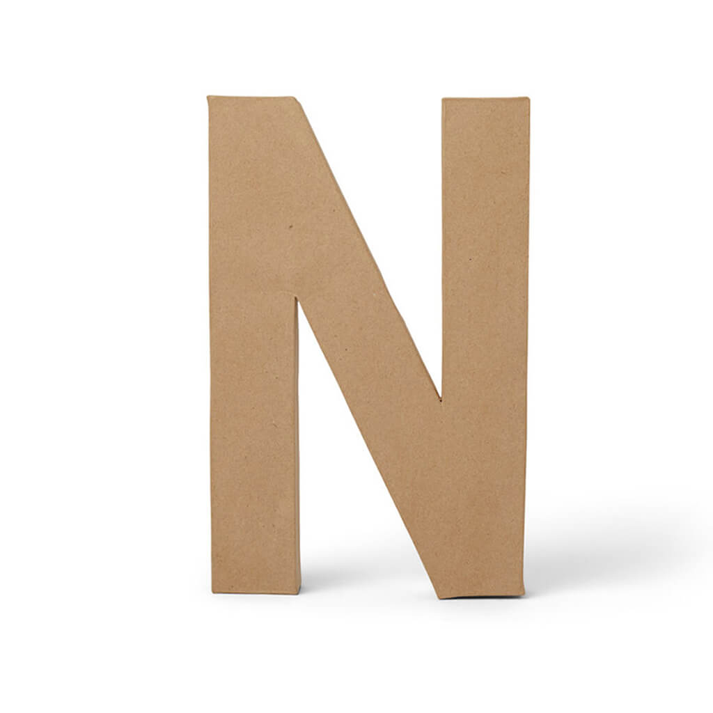Paper Mache Uppercase Letter 12in N