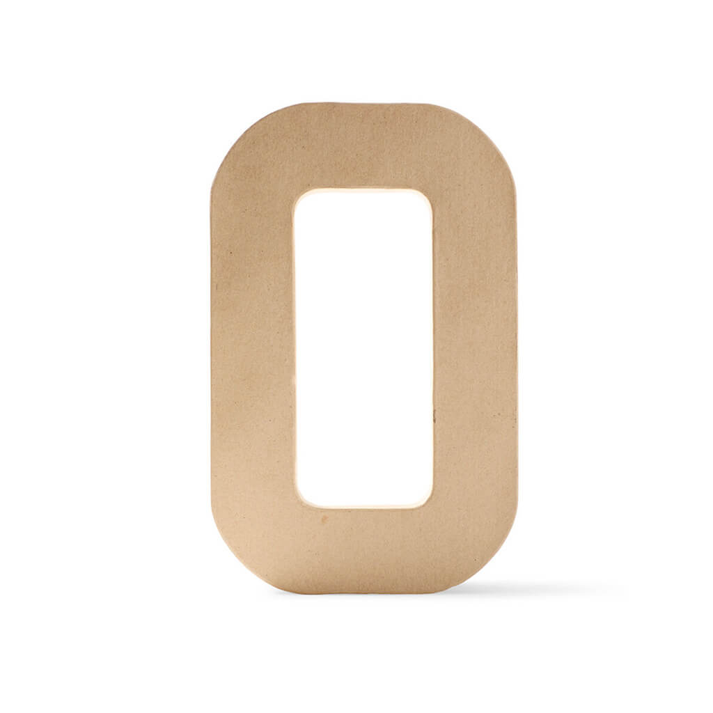 Paper Mache Uppercase Letter 12in O