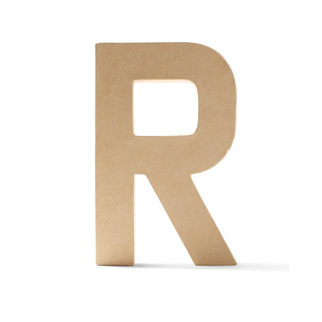 Paper Mache Uppercase Letter 12in R