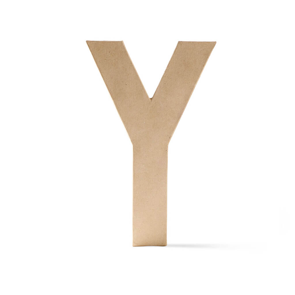 Paper Mache Uppercase Letter 12in Y