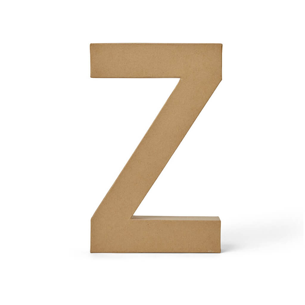 Paper Mache Uppercase Letter 12in Z
