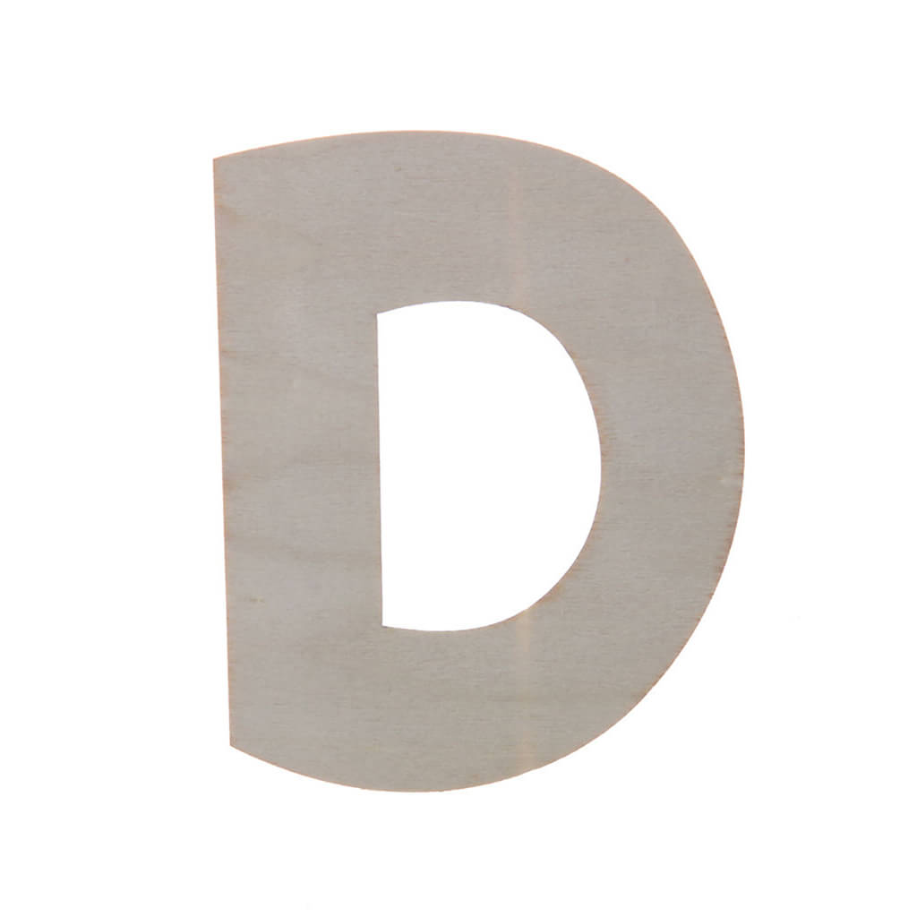 Wooden Uppercase Rounded Fun Sans Serif D