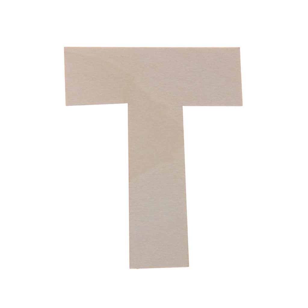 Wooden Uppercase Rounded Fun Sans Serif T