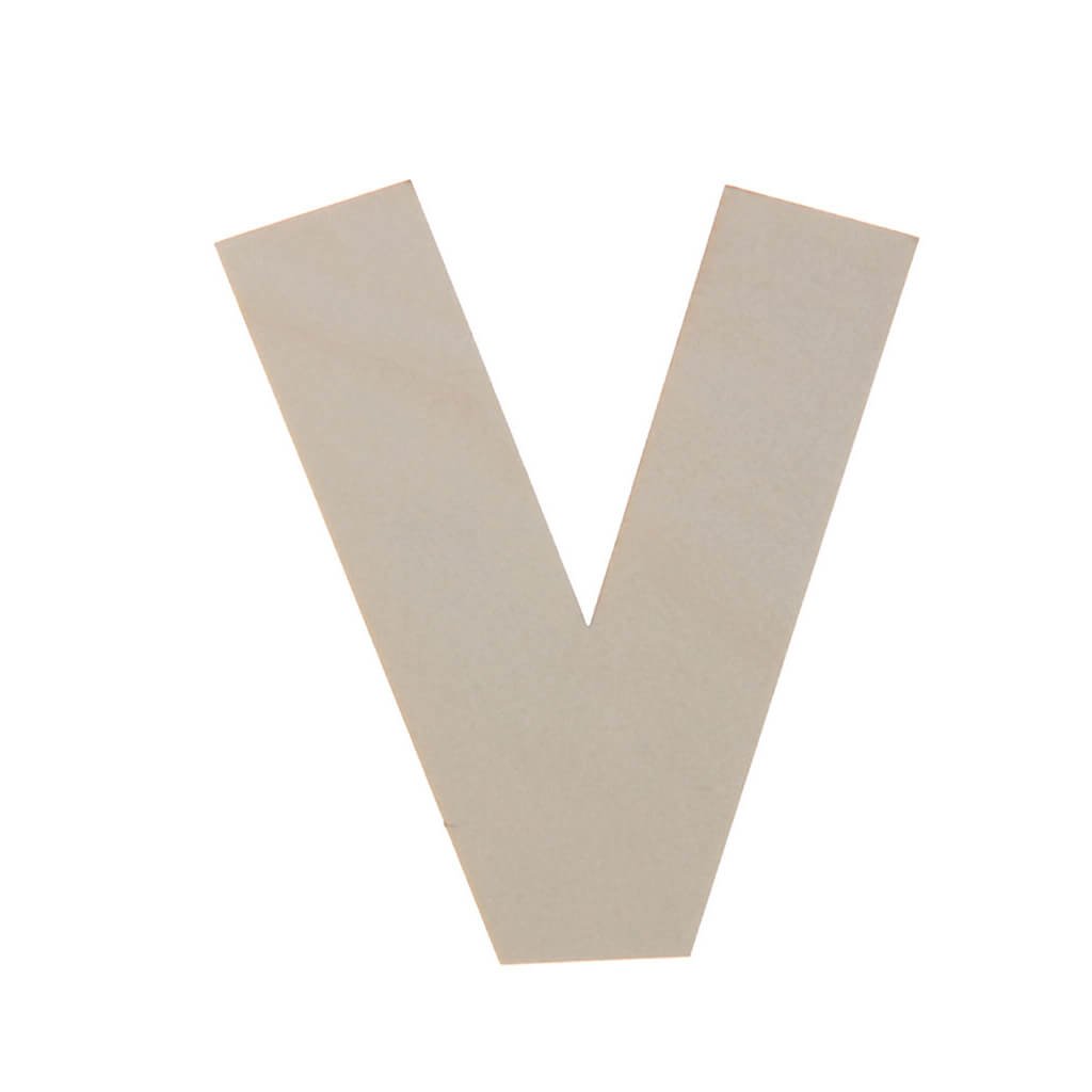 Wooden Uppercase Rounded Fun Sans Serif V