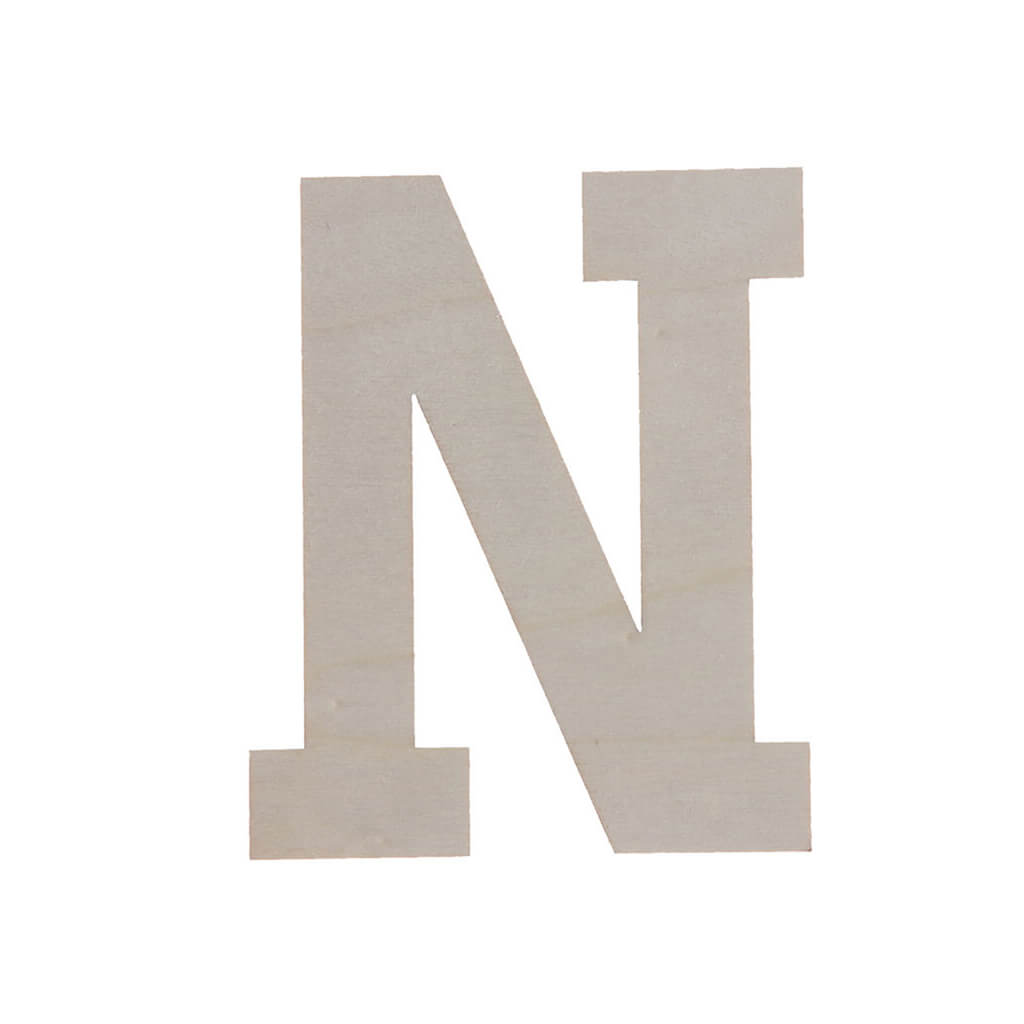 Wooden Varsity Letters N