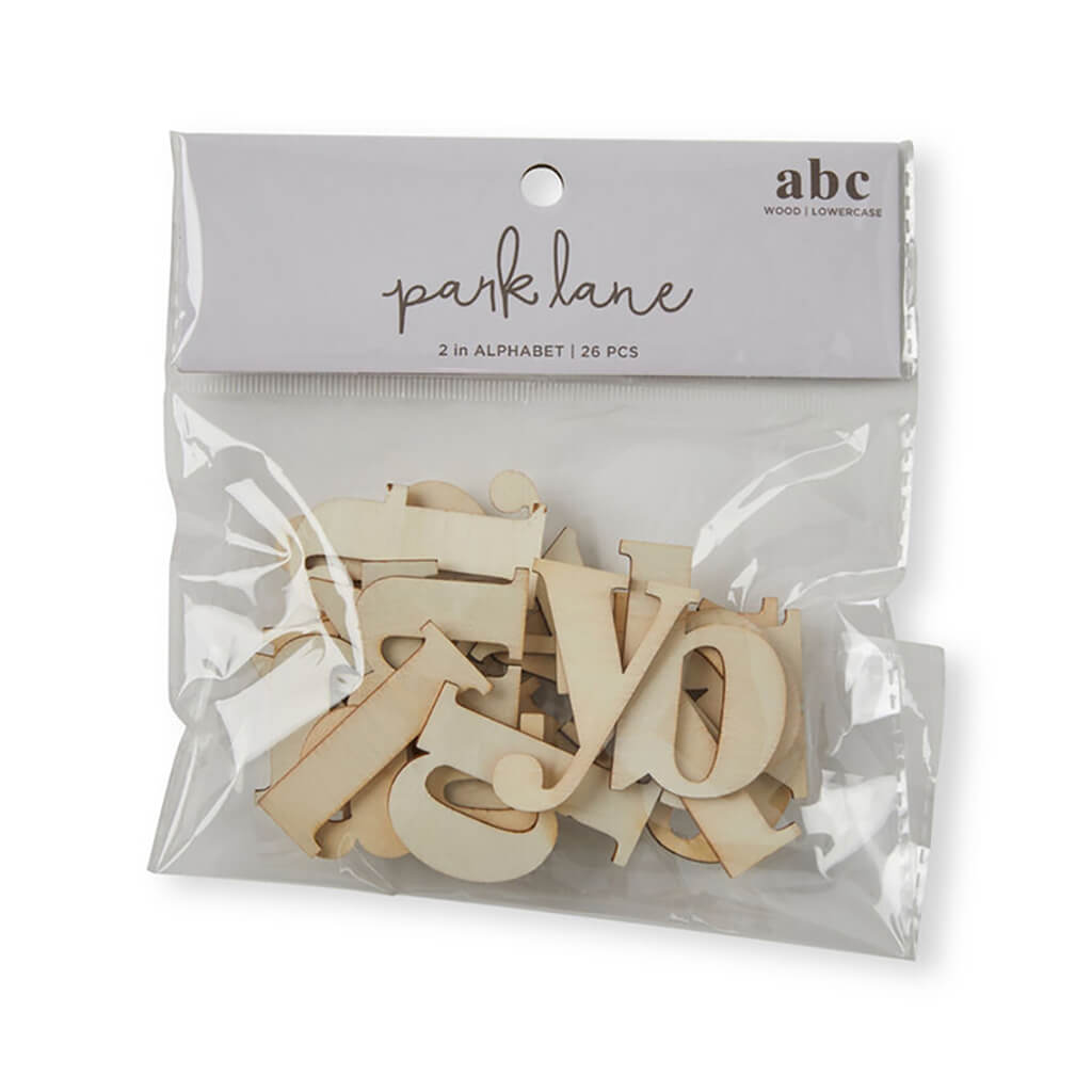 Bagged Lowercase Classic Serif Letters 26pc, 2in