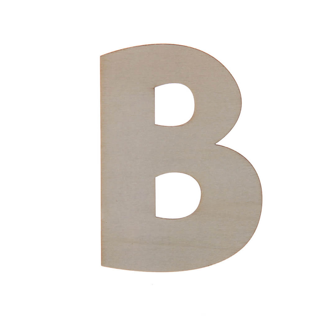 Wooden Uppercase Rounded Fun Sans Serif B