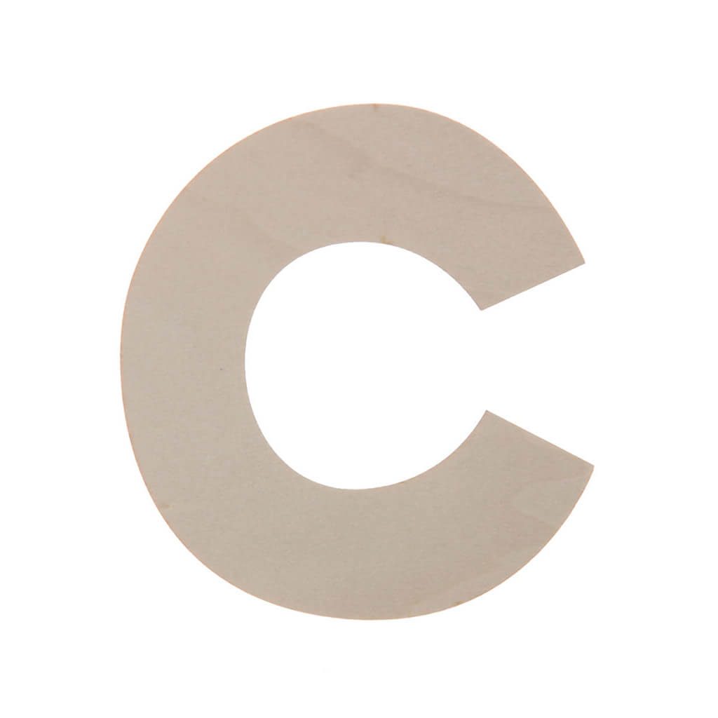 Wooden Uppercase Rounded Fun Sans Serif C