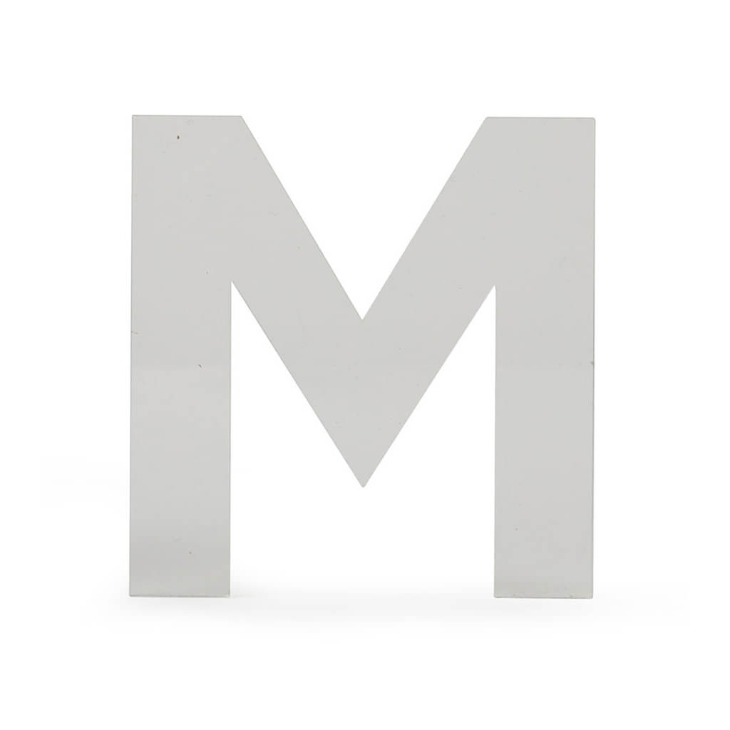 Acrylic Upper Sans Serif Letters M