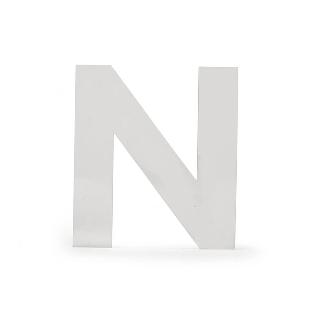Acrylic Upper Sans Serif Letters N