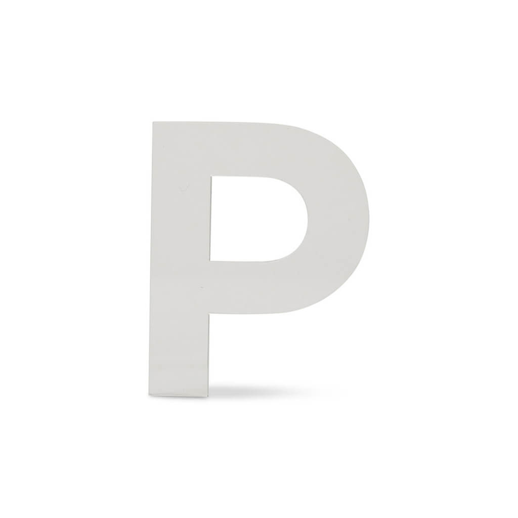 Acrylic Upper Sans Serif Letters P