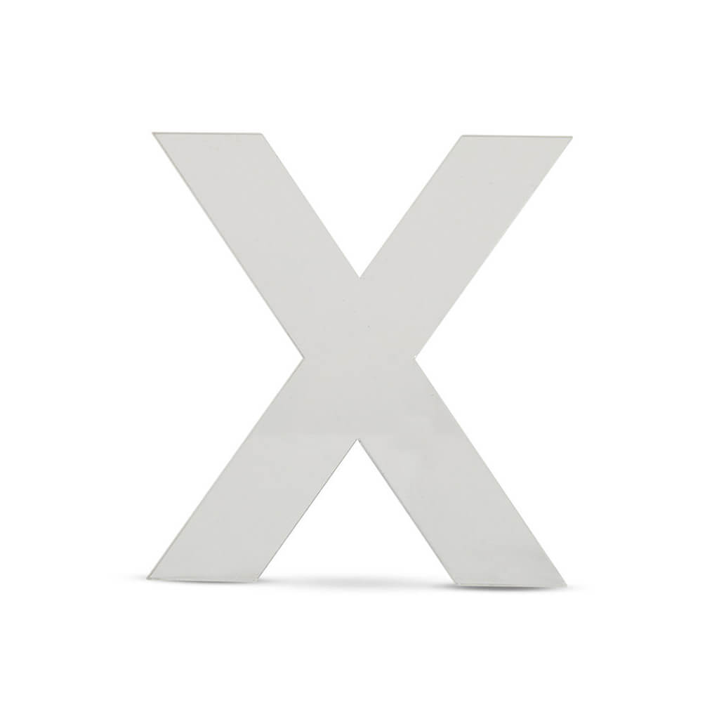 Acrylic Upper Sans Serif Letters X