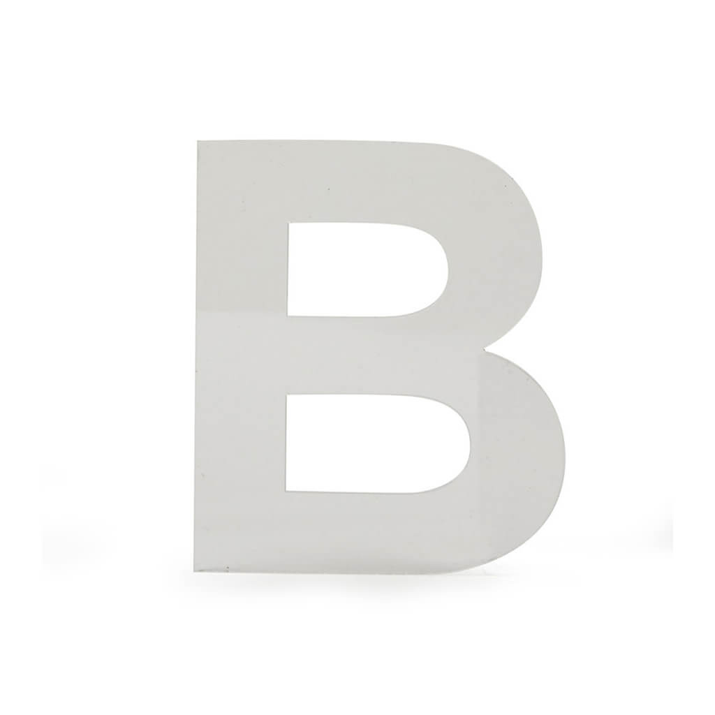 Acrylic Upper Sans Serif Letters B