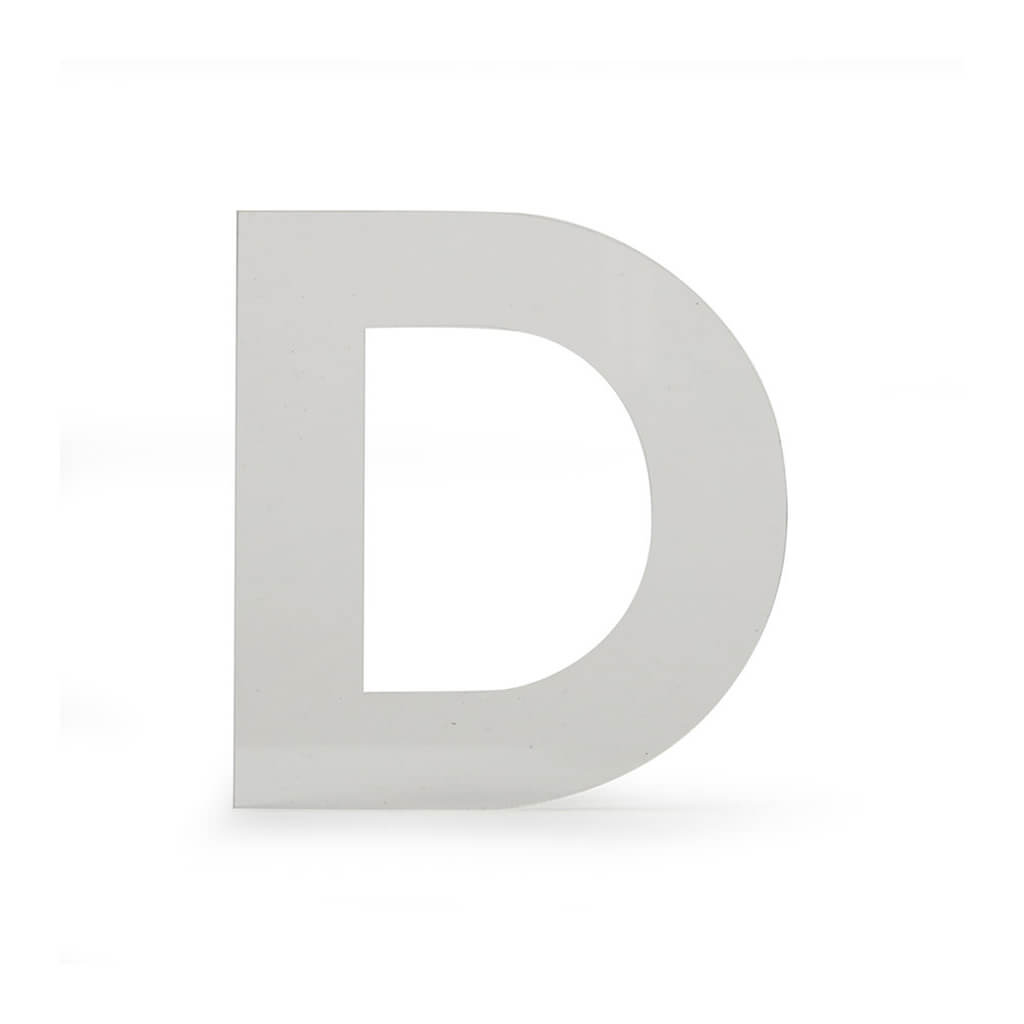 Acrylic Upper Sans Serif Letters D