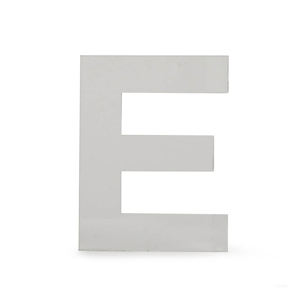 Acrylic Upper Sans Serif Letters E