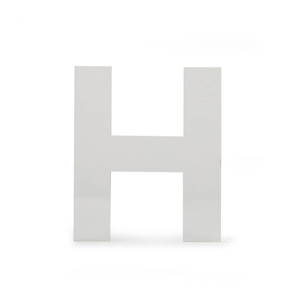 Acrylic Upper Sans Serif Letters H