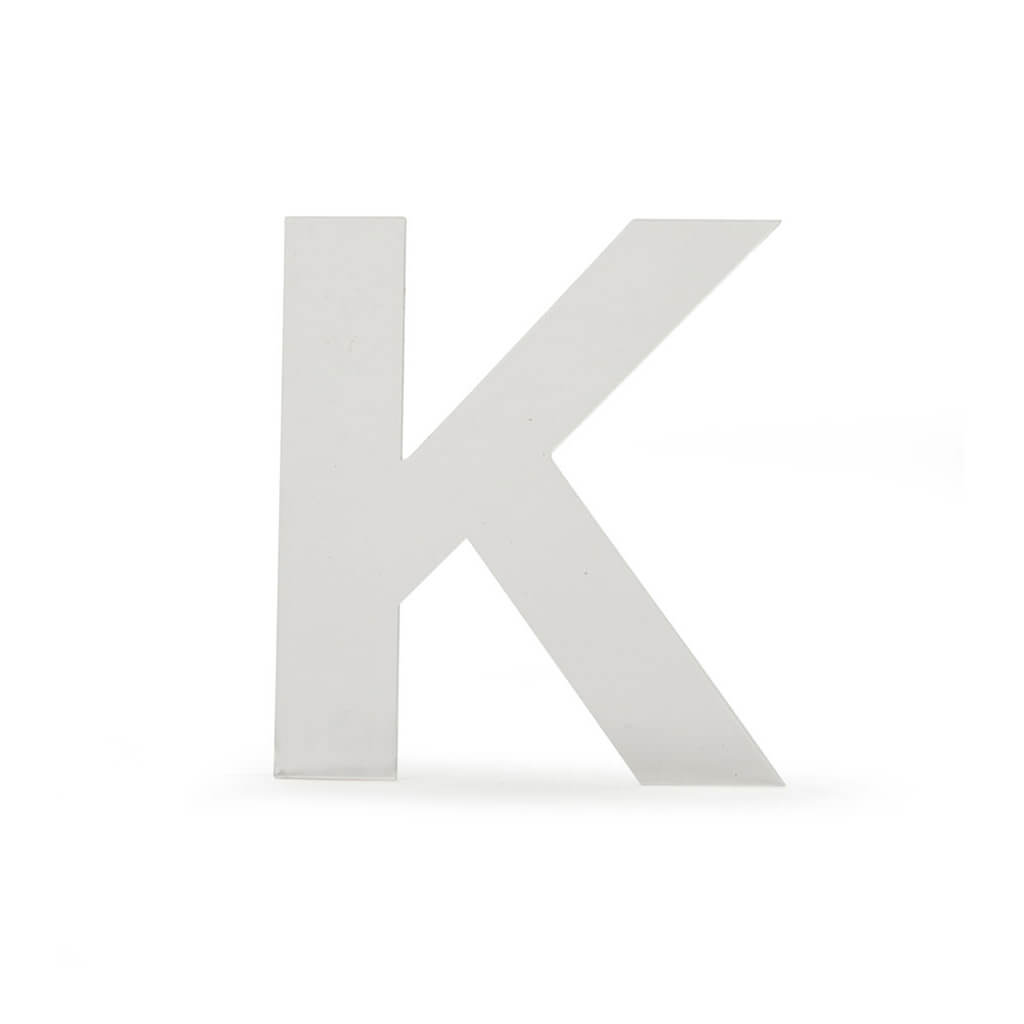 Acrylic Upper Sans Serif Letters K