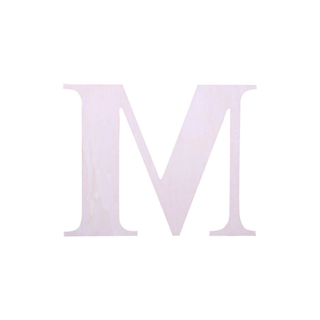 Wooden Upercase Serif 7in M