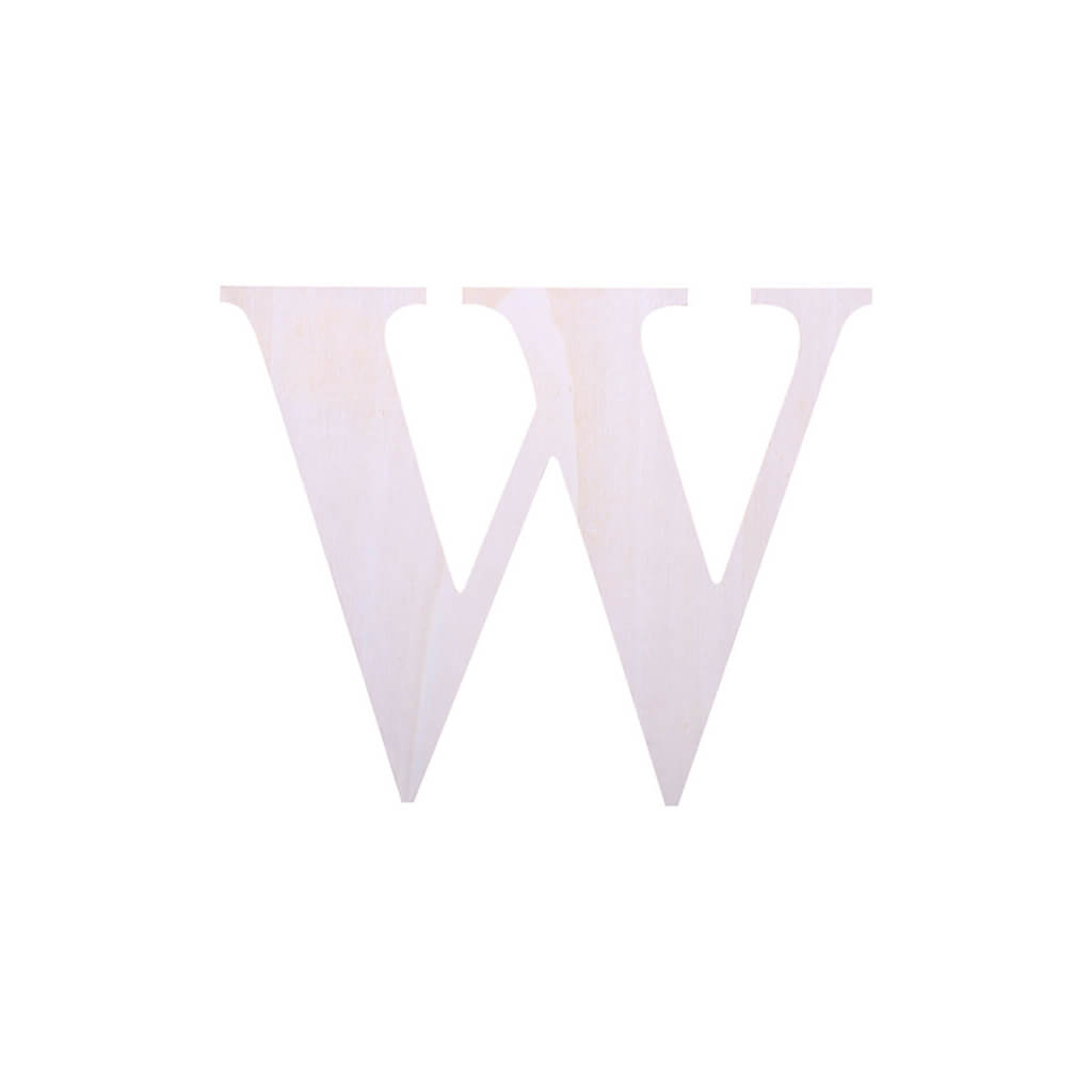 Wooden Upercase Serif 7in W