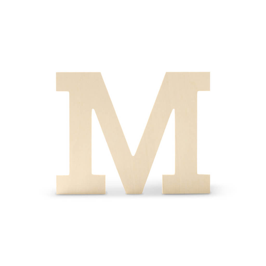 Wood Uppercase Wide Serif M