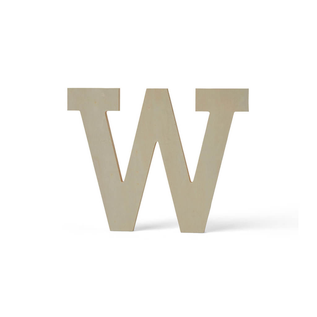 Wood Uppercase Wide Serif W