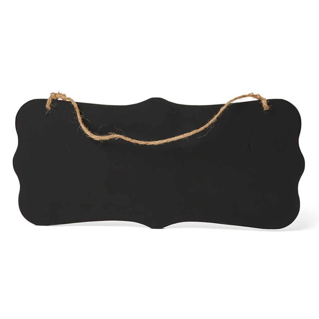 Fancy Rectangle Chalkboard with Scalloped Edge, 14.8in x 6.6in