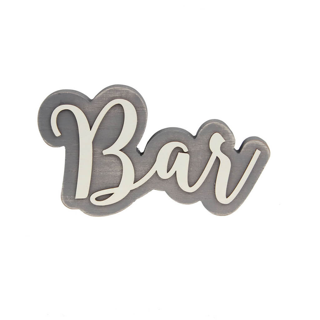 Bar Tabletop Word Gray