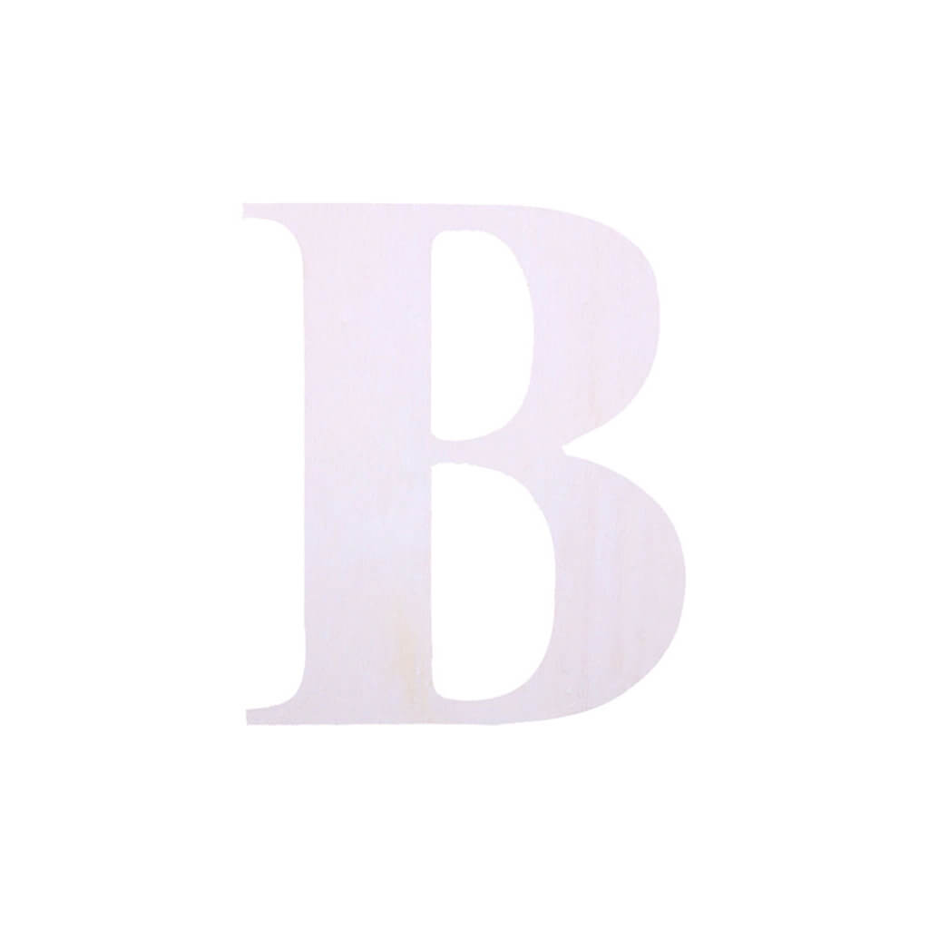 Wood Upercase Serif Letters 7in B